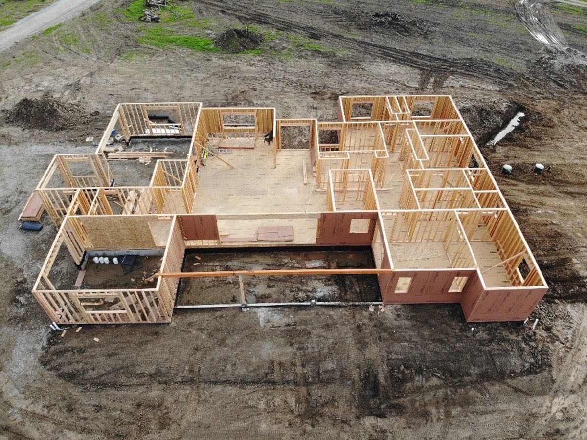 New home framing project