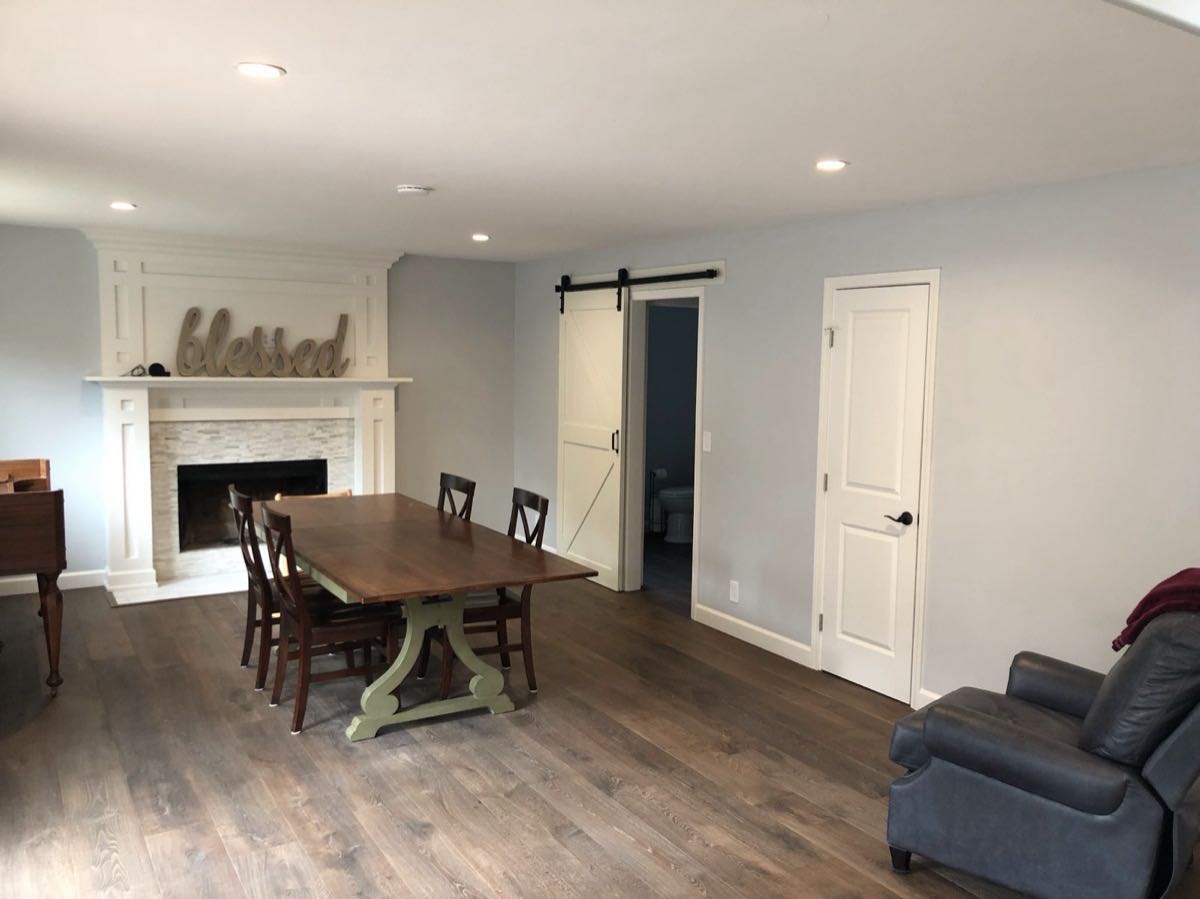 Open concept kitchen living room