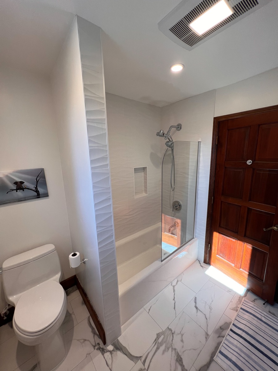 Bathroom remodel by D One Builders