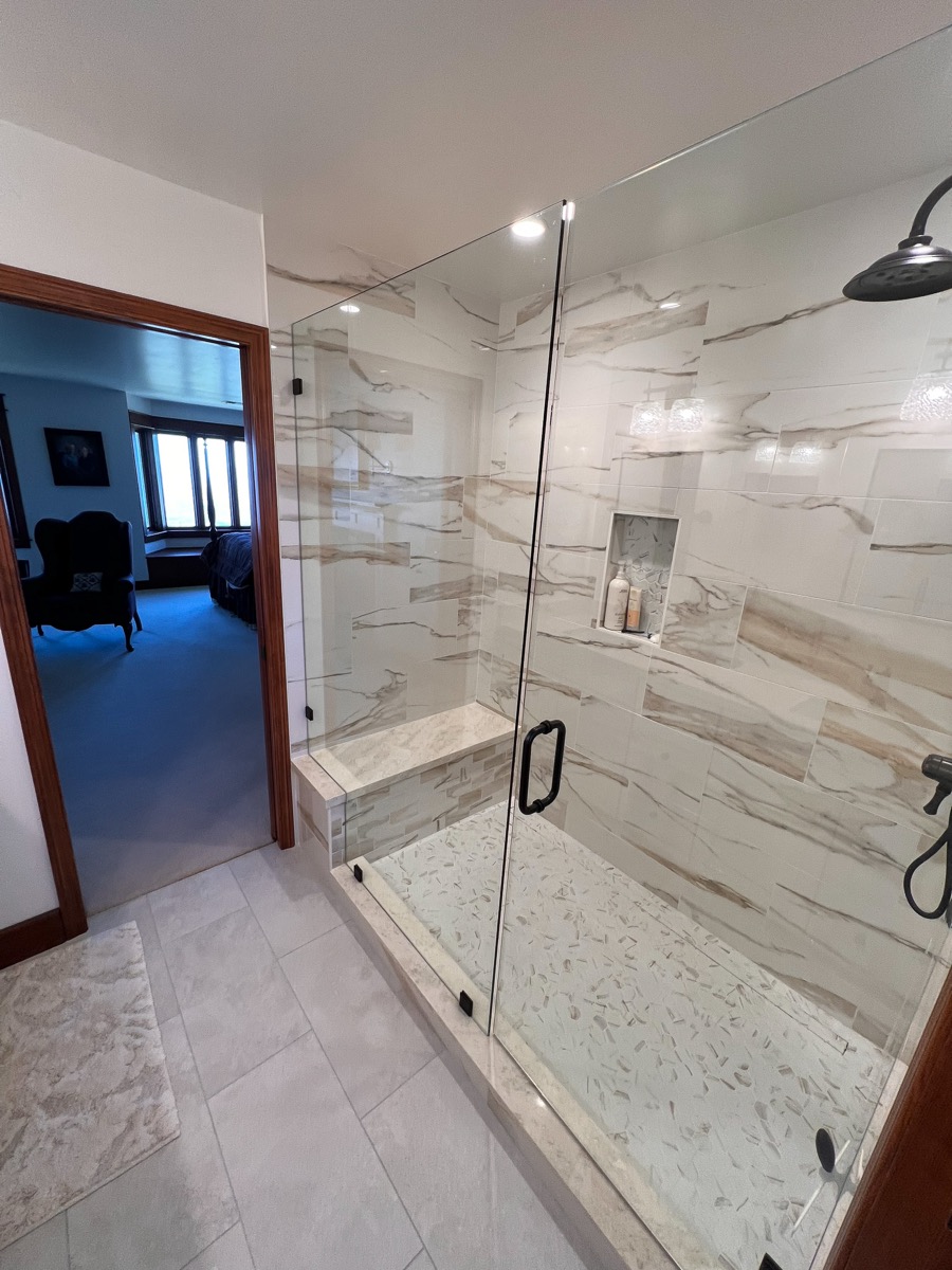 Bathroom remodel by D One Builders