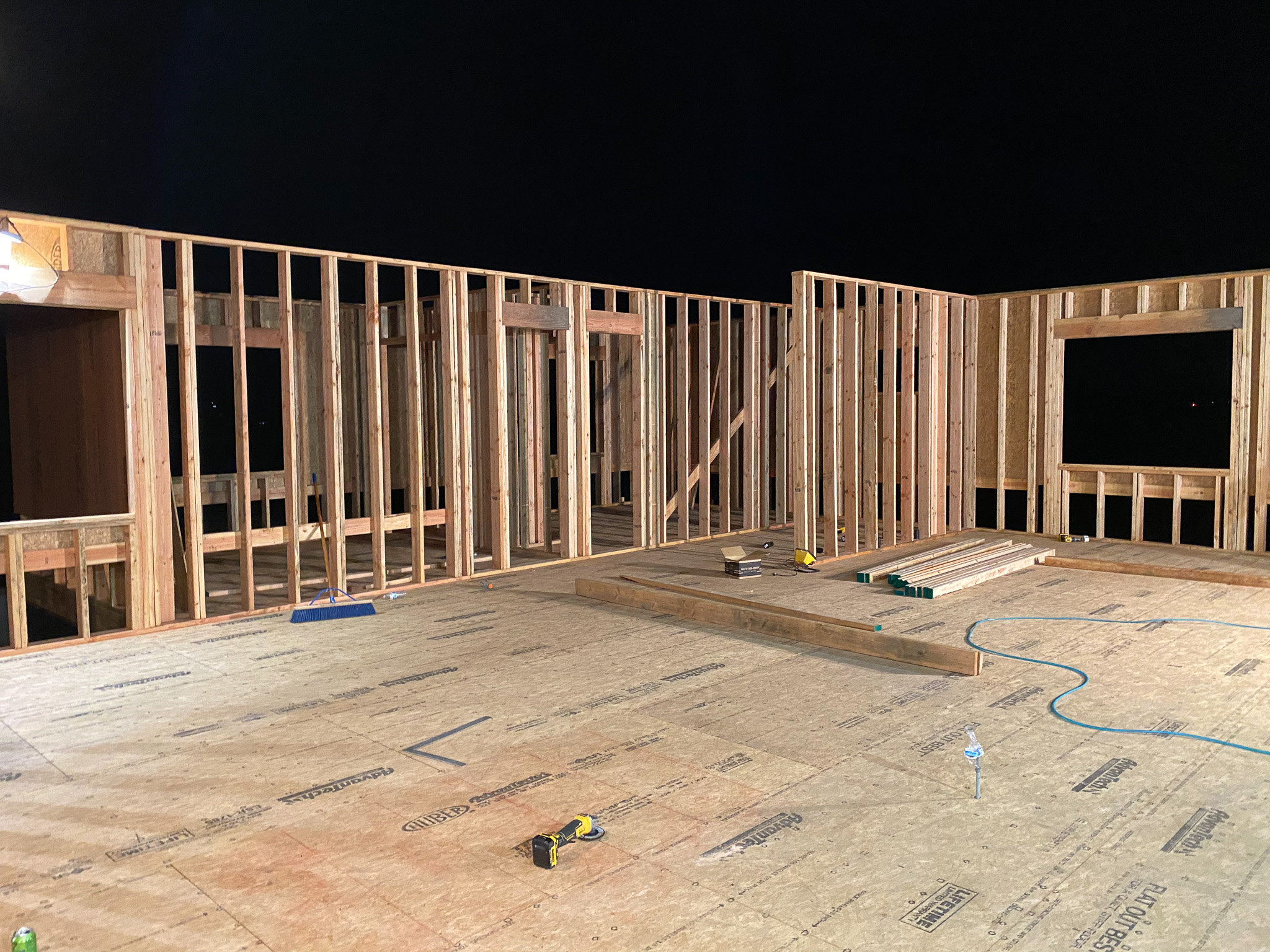 Commercial building framing showcasing structural expertise and craftsmanship