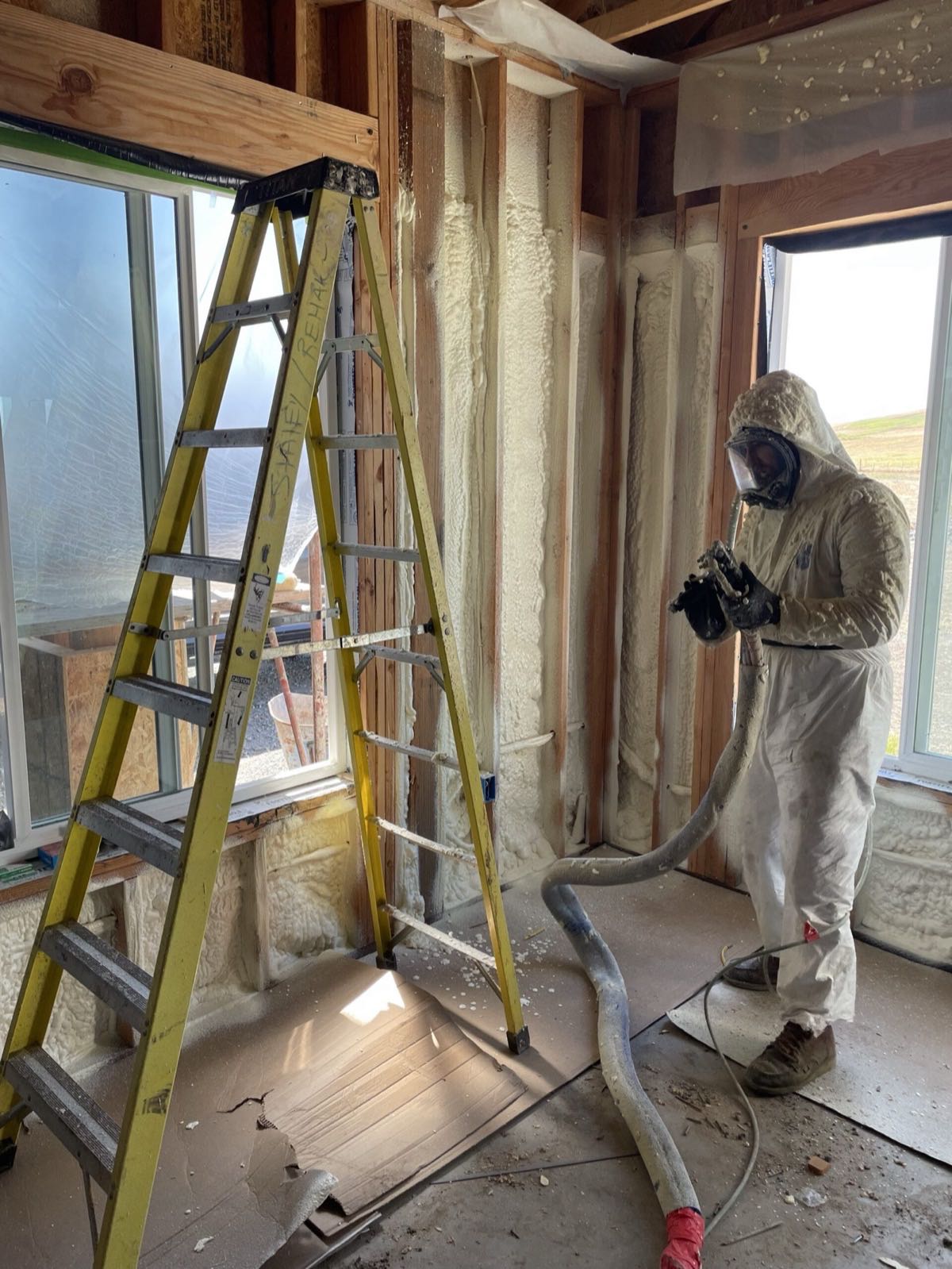 Spray foam insulation application in South Bay attic space for energy efficiency