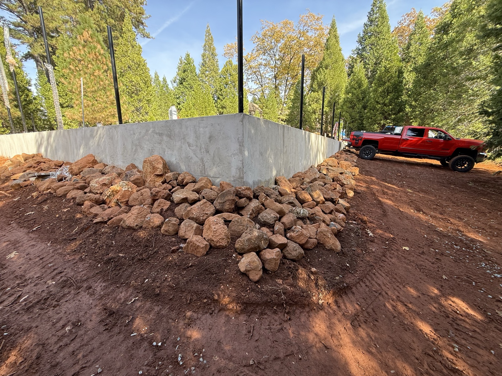Lake Tahoe basketball court with mountain view