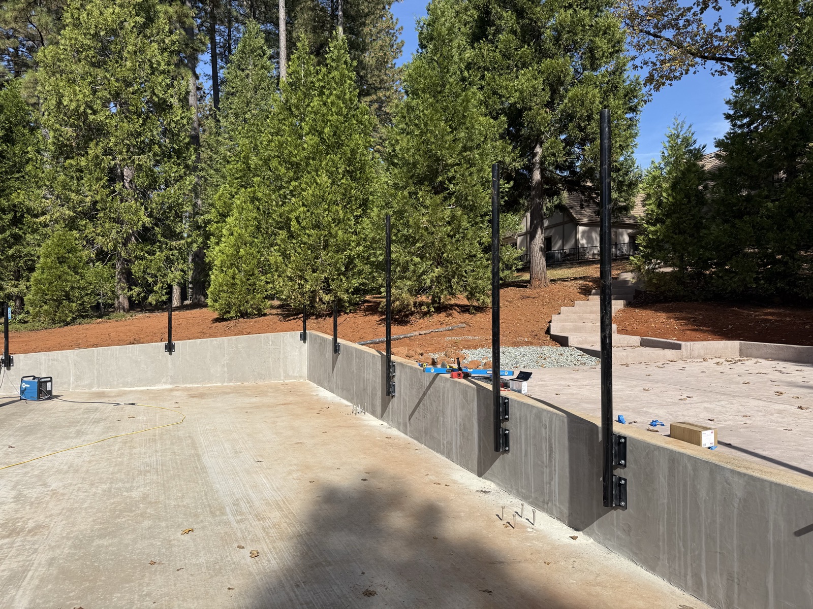 Lake Tahoe pickleball and basketball court aerial view
