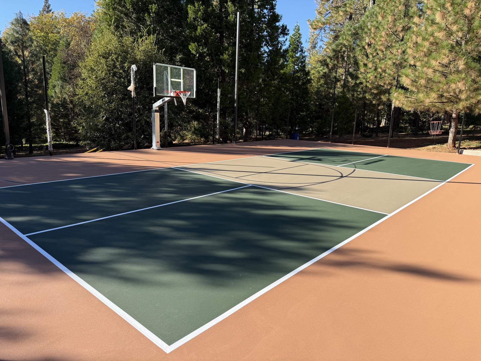 Completed pickleball courts at Lake Tahoe
